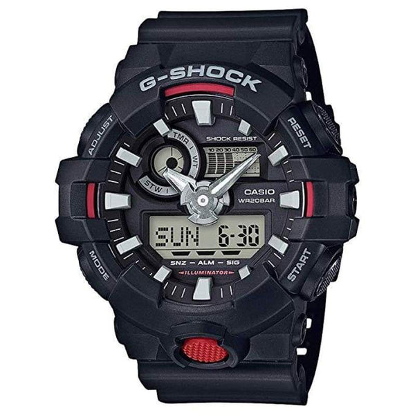 G-SHOCK GA-700-1ADR Analog-Digital Black & Red Men's Watch