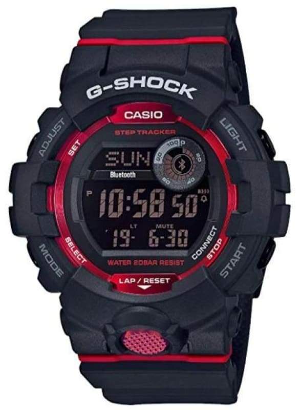 G-SHOCK GBD-800-1DR G-Squad Bluetooth Digital Red & Black Men's Watch