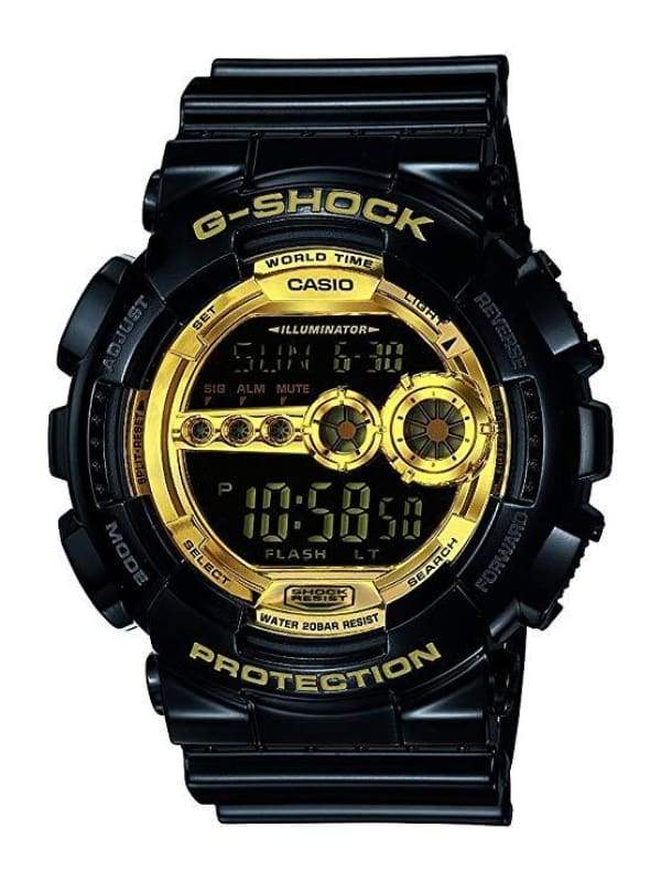 G-Shock GD-100GB-1DR Digital Black & Gold Men's Watch