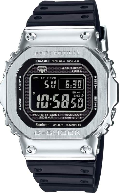 G-SHOCK GMW-B5000-1DR Digital Bluetooth Black & Silver Men's Watch