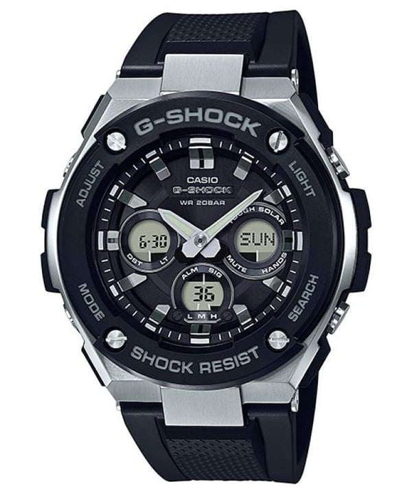 G-SHOCK GST-S300-1ADR G-Steel Analog-Digital Solar Black Men's Watch