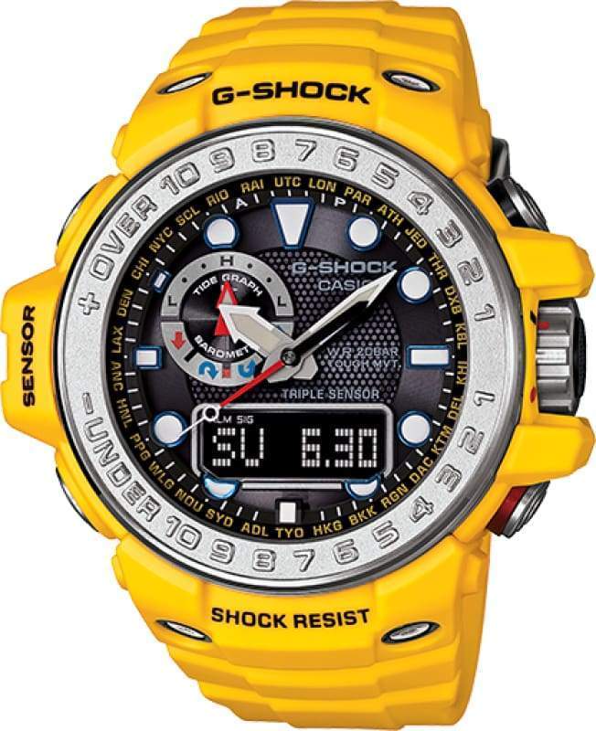 G-SHOCK GWN-1000-9ADR Master of G Gulfmaster Solar Yellow Men's Watch