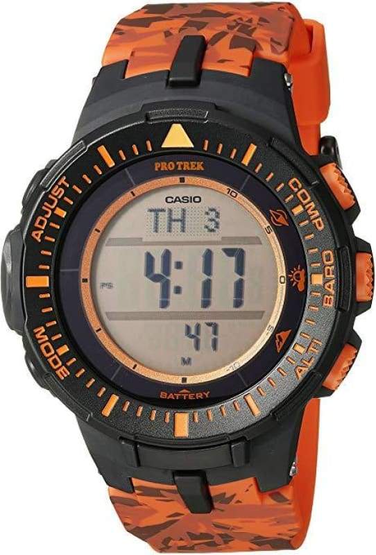 G-SHOCK PRG-300CM-4DR Protrek Solar Digital Camouflage Orange Men's Watch