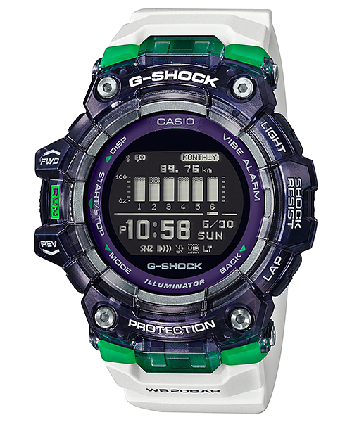 G-Shock Sports Black/Green Mens Watch - GBD-100SM-1A7DR
