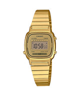 Casio Vintage Ladies Gold-tone Stainless Steel Strap Watch - LA670WGA-9SDF